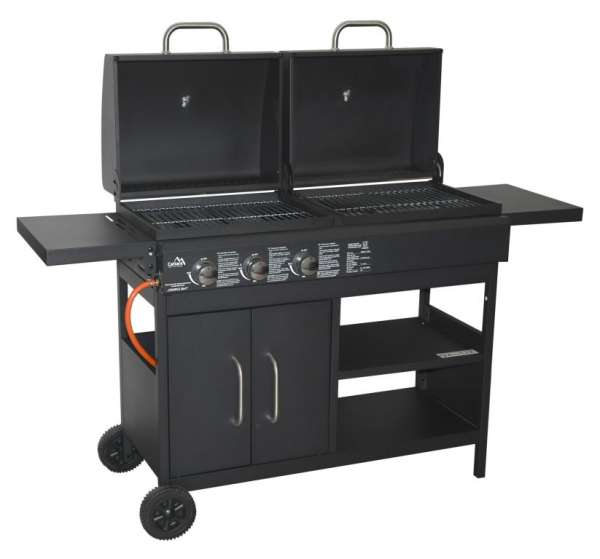 Cattara Kerti grillsütő COUPLE 2in1 159 x 102 x 49 cm