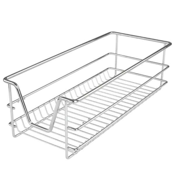 JAGO Teleszkópos fiók készlet 2 db 26 x 44 x 14 cm króm