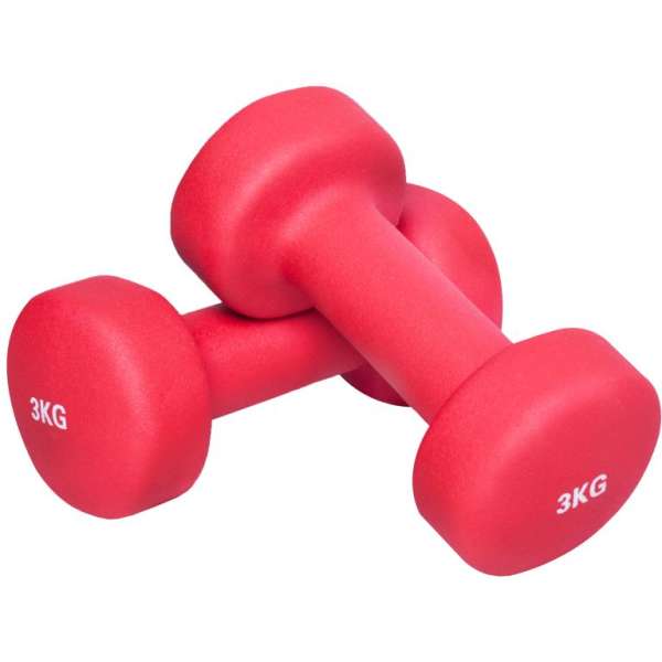 Gorilla Sports  Egykezes súlyzó szett 6 kg piros