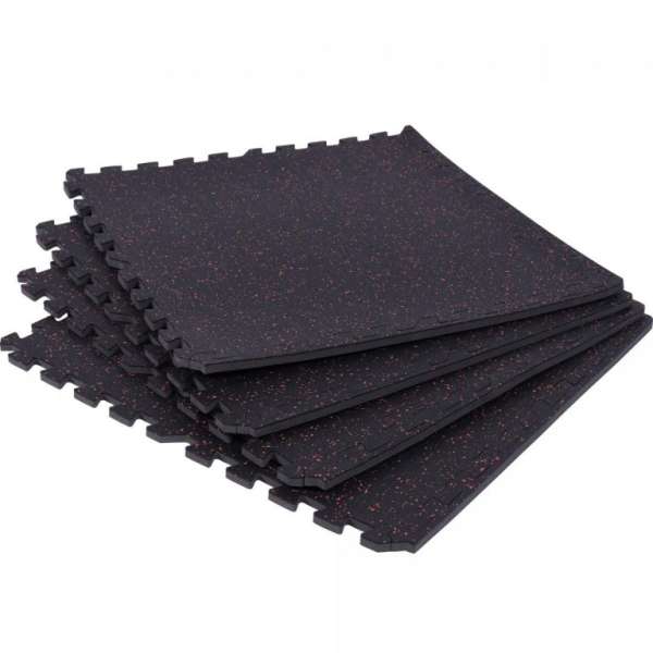 Gorilla Sports Védőszőnyeg szett 4 db fekete/piros