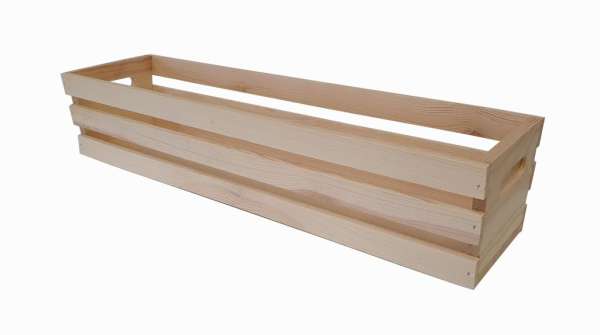 Fenyőfából készült virágláda  59 x 16 x 12,5 cm