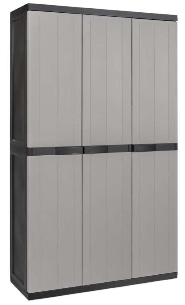 BIOS Háromajtós szekrény magas/műanyag szürke