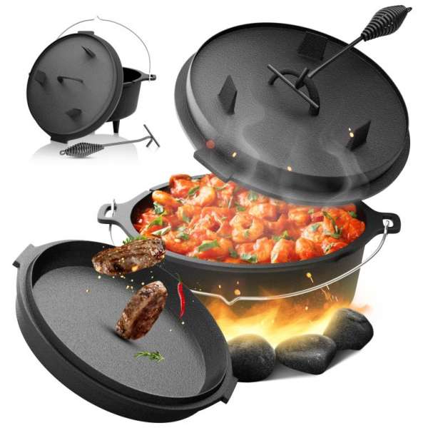 Broil-master®  Öntöttvas vízforraló lábas 4 L fekete