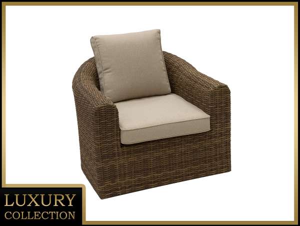 Rattan fotel BORNEO LUXURY (barna)