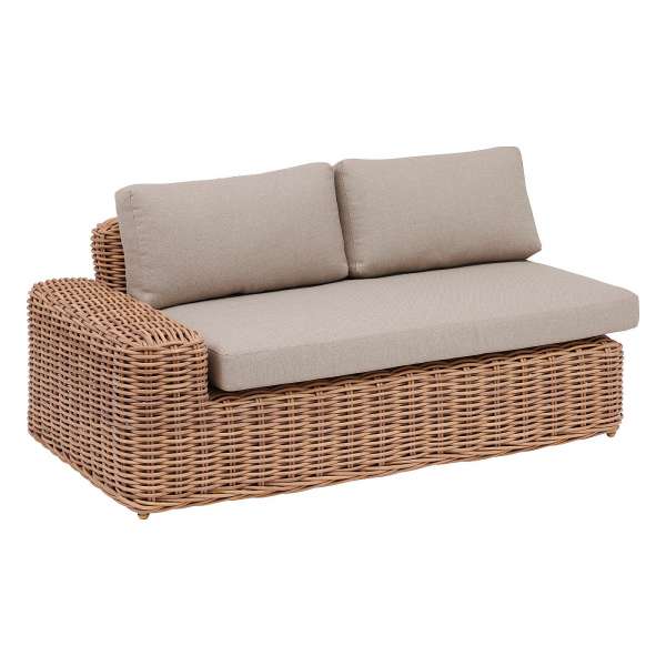 Rattan 2 személyes pad MALAGA (jobbra)