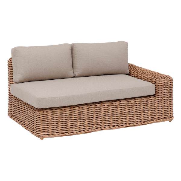 Rattan 2 személyes pad MALAGA (balra)