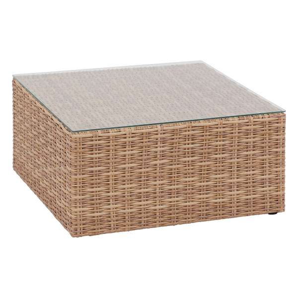 Rattan asztal 83x83 cm MALAGA