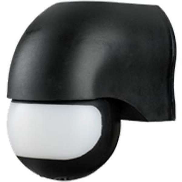 Mozgásérzékelő oldalfali IP44 Fekete / 199004