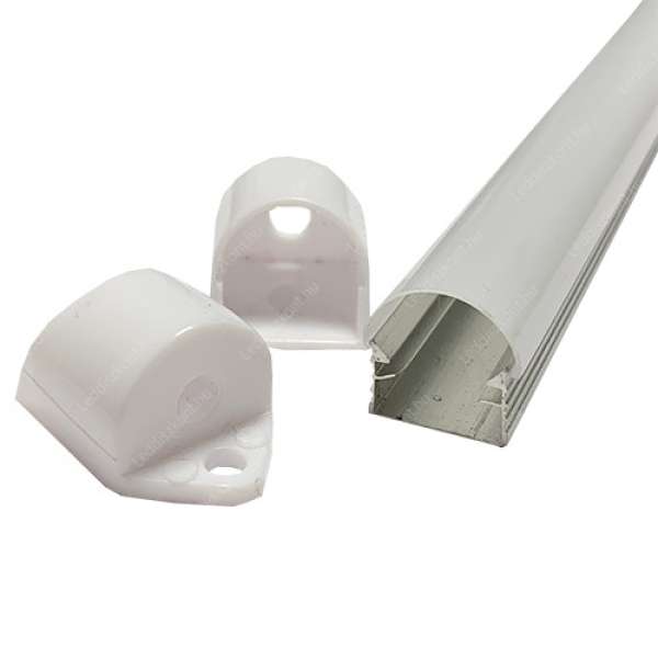 Alusin 2m U profil íves opál búrával 10mm (L)