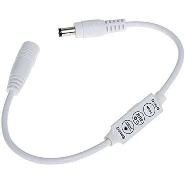 LED vezérlő fényerőszabályzó mini 72W 3 gombos/egyszinű szalaghoz/ 2 év garancia