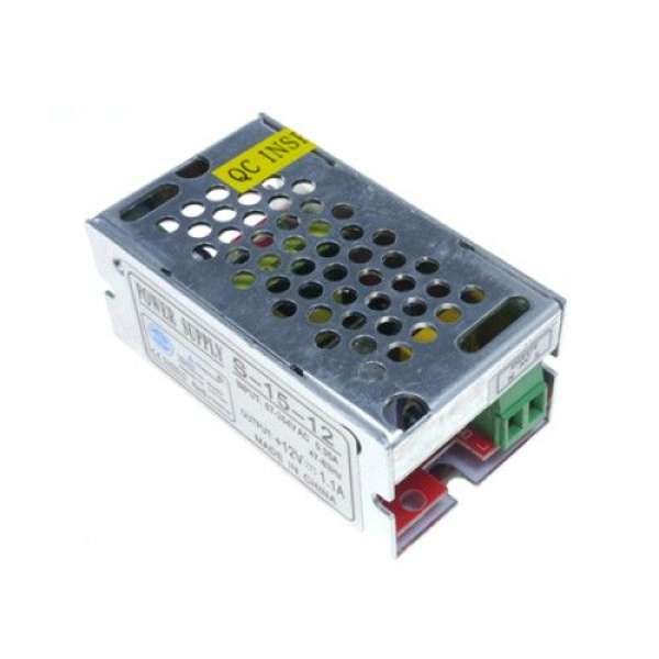 LED trafó 12V IP20 15W/1,25 A fémházas 2 év garancia