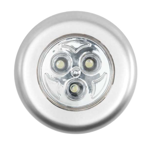 LED bútorvilágító 3LED HidegFehér öntapadós / elemes (nem tartozék)