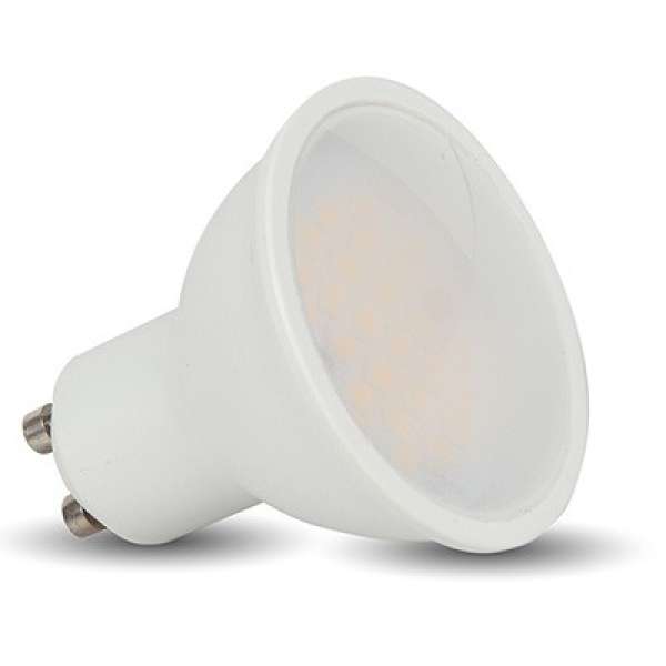 LED spot égő GU10 7W KözépFehér/4000K 620 lm fényerő szabályozhatós tej búra 3 év garancia