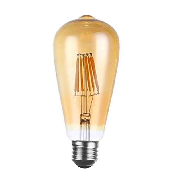 LED Vintage Gold Osram körte 7,5W E27 MelegFehér Filament szabályozható 2év garancia