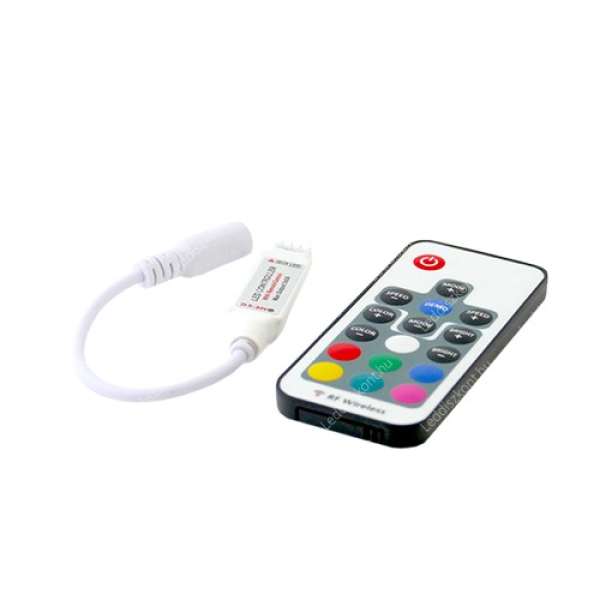 LED vezérlő távirányítóval RGB 72W rádiós 17 gombos 2év garancia