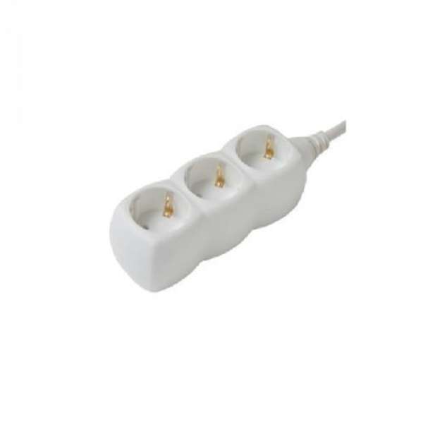 Elosztó 3-as 3m 3x1,5mm2 vezetékkel Fehér