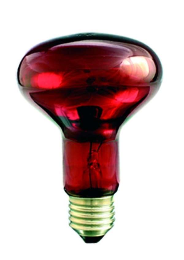 Infra melegitő izó 75 W E/27/Full red R80