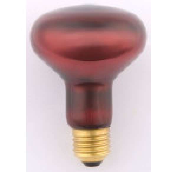Infra melegitő izzó 100W E/27 R95 full red