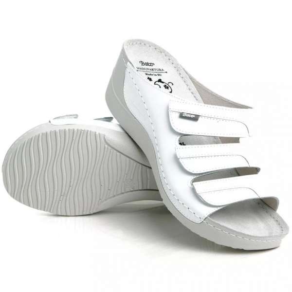 Batz papucs OLGA FEHÉR 