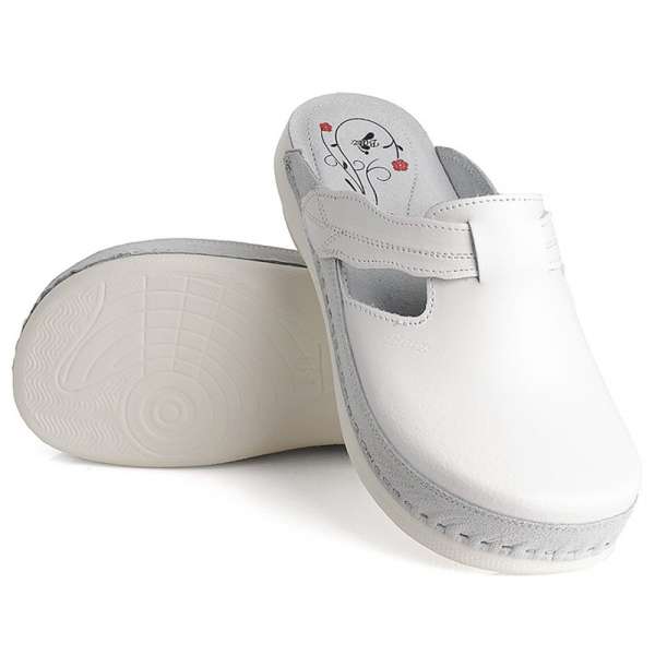 Batz papucs FLOWER FEHÉR