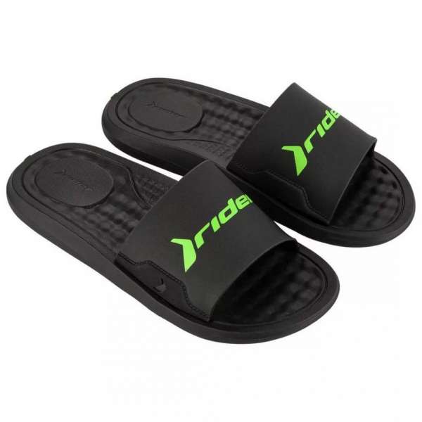 Rider papucs STEP SLIDE BLACK/GREEN 