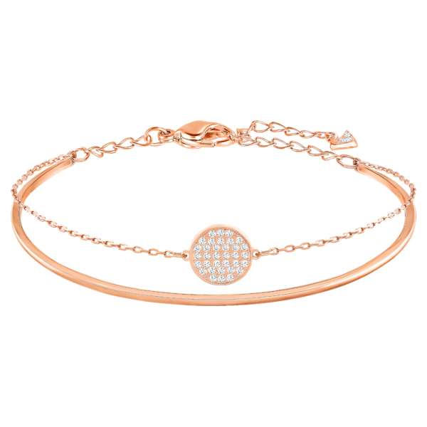 Swarovski Ginger karperec, fehér, rozéarany árnyalatú bevonattal