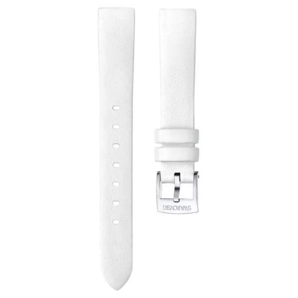 Swarovski 14 mm-es óraszíj, bőr, fehér, nemesacél
