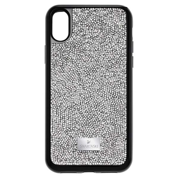 Swarovski Glam Rock okostelefon tok beépített ütéselnyelővel, iPhone® X/XS, szürke