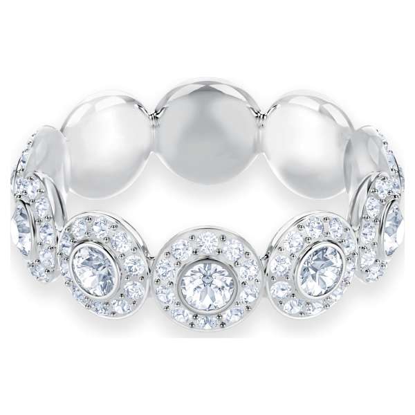 Swarovski Angelic gyűrű, fehér, ródium bevonattal