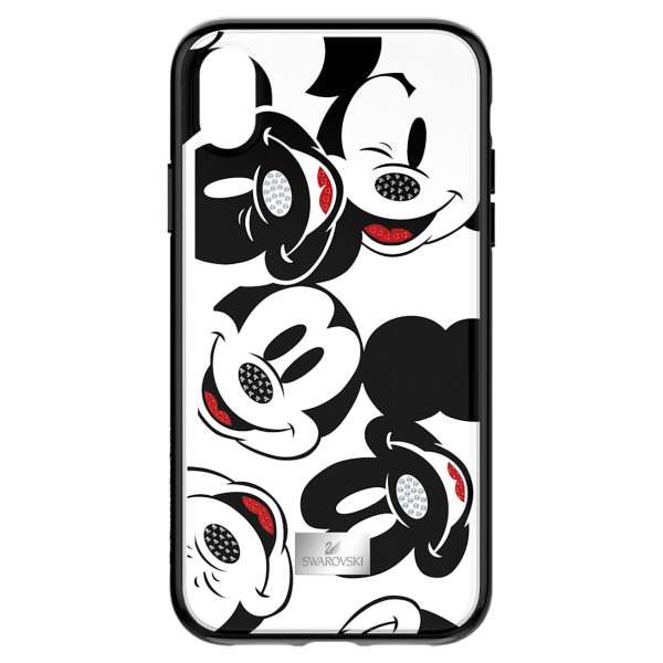 Swarovski Mickey Face okostelefon tok beépített ütéselnyelővel, iPhone® XR, fekete