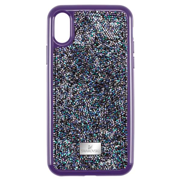 Swarovski Glam Rock okostelefon tok ütéselnyelővel, iPhone® X/XS, lila