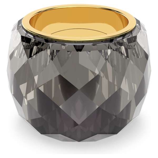 Swarovski Nirvana gyűrű, szürke színű, aranyszínű PVD bevonattal
