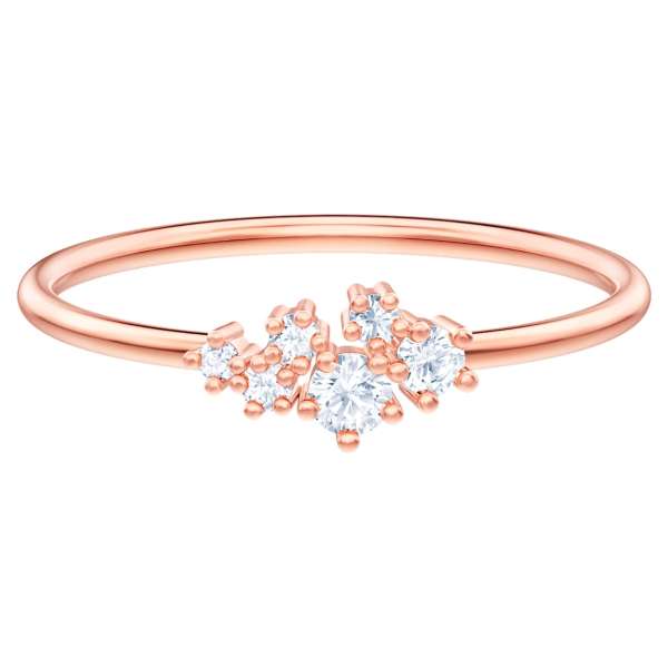 Swarovski Moonsun Ring, White, Rose-gold tone plated