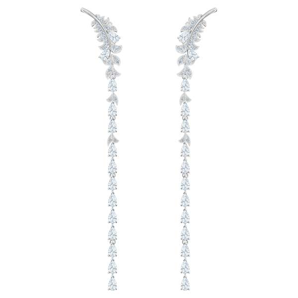 Swarovski Nice fülbevaló, fehér, ródium bevonattal