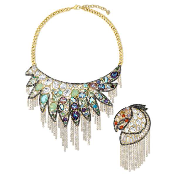 Swarovski Shimmering szett, többféle színű, sötét, vegyes fémbevonattal