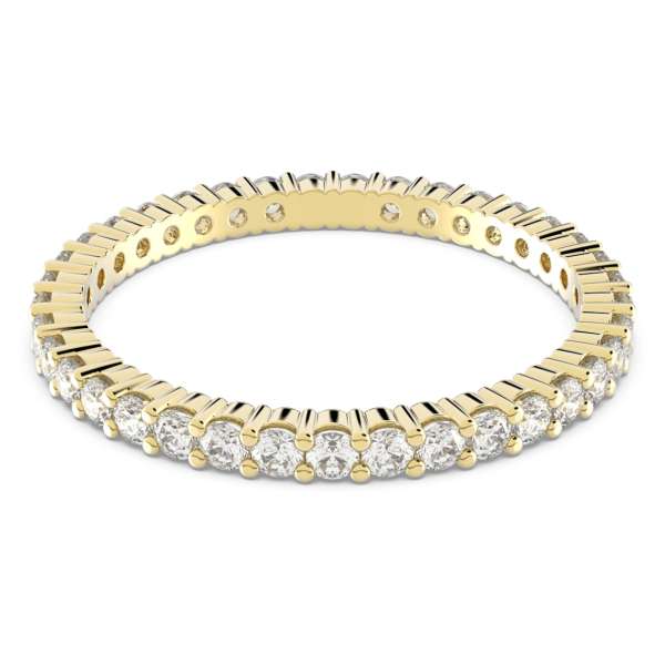 Swarovski Vittore gyűrű, fehér színű, arany tónusú bevonattal