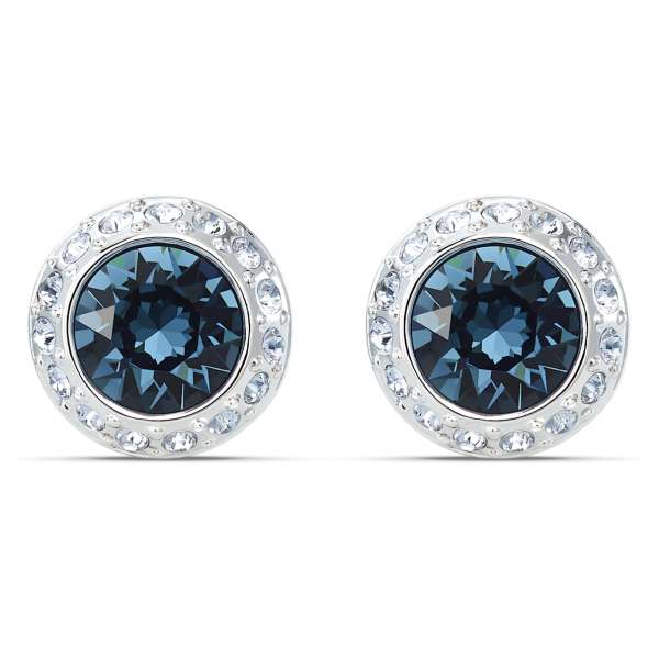 Swarovski Angelic bedugós fülbevaló, kék, ródium bevonattal