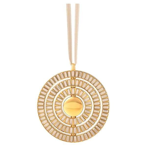 Swarovski Icons of Design Hanging Ornament, Gold tone