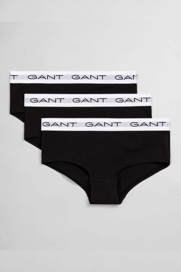 ALSÓNEMŰ GANT SHORTY 3-PACK BLACK