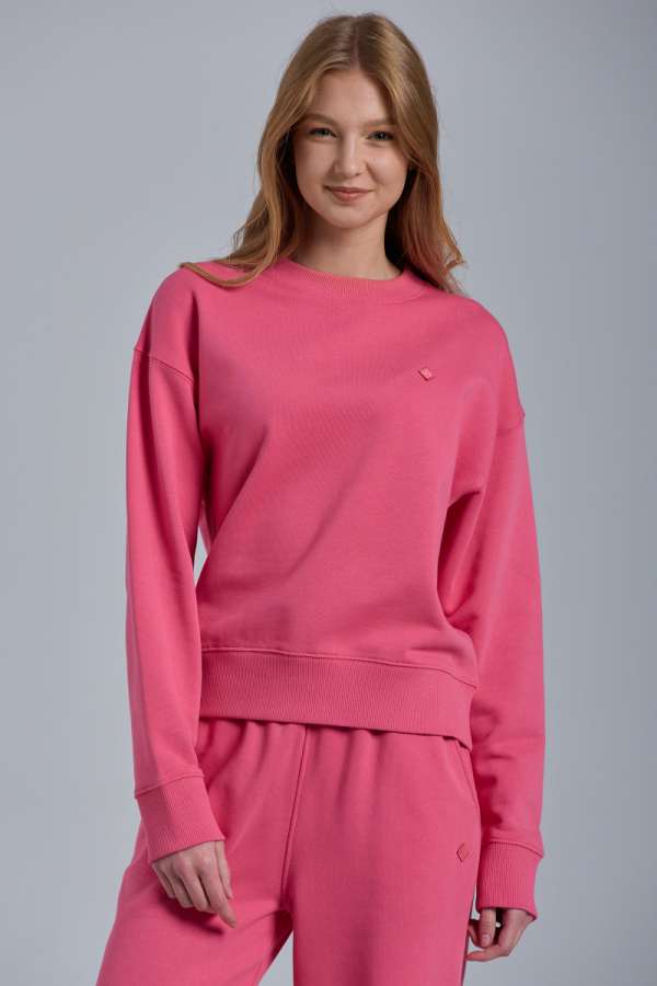 MELEGÍTŐ FELSŐ GANT D1. ICON G ESSENTIAL C-NECK SWEAT BLUSH PINK