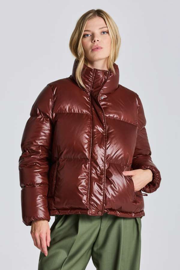 DZSEKI GANT D1. CROPPED DOWN JACKET COCOA BEAN