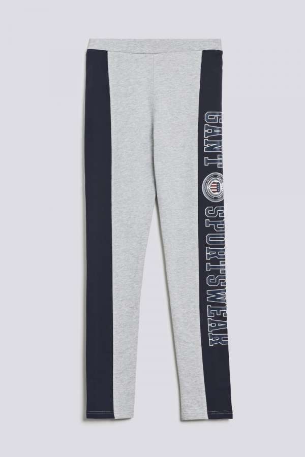 LEGGINS GANT D1. CREST SHIELD LEGGINGS LIGHT GREY MELANGE