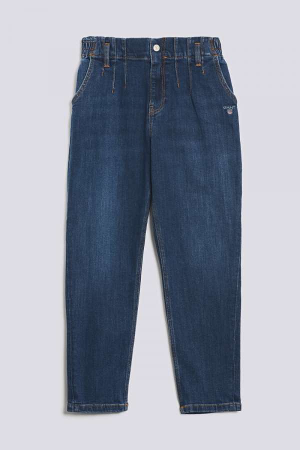 FARMER GANT D1. GANT PAPER BAG JEANS MID BLUE WORN IN