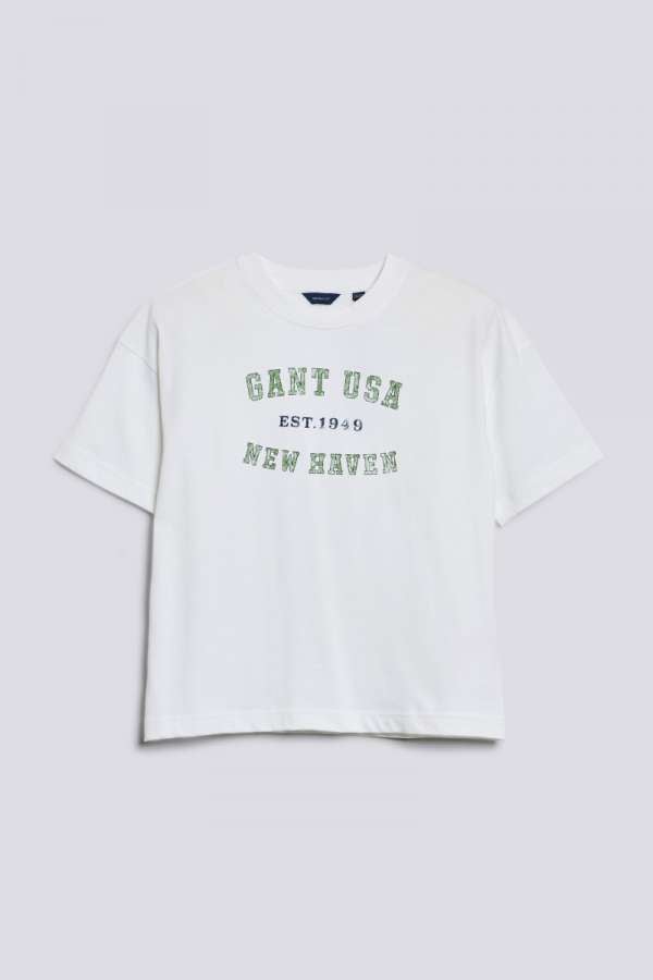 PÓLÓ GANT D1. GANT USA SS T-SHIRT WHITE