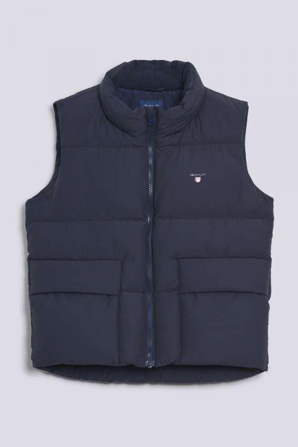 MELLÉNY GANT D1. PUFFER VEST EVENING BLUE