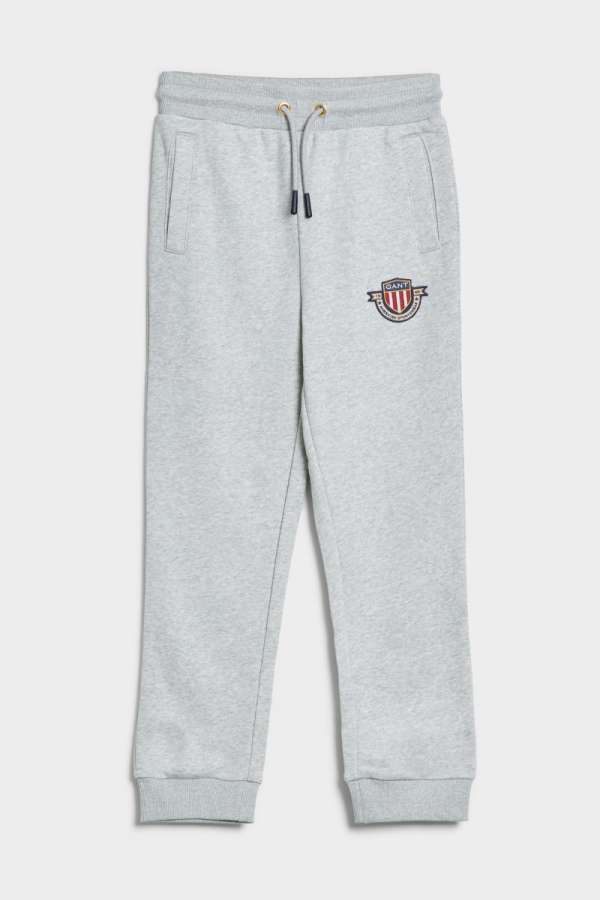 TRÉNINGNADRÁG GANT D1. BANNER SHIELD SWEAT PANTS LIGHT GREY MELANGE