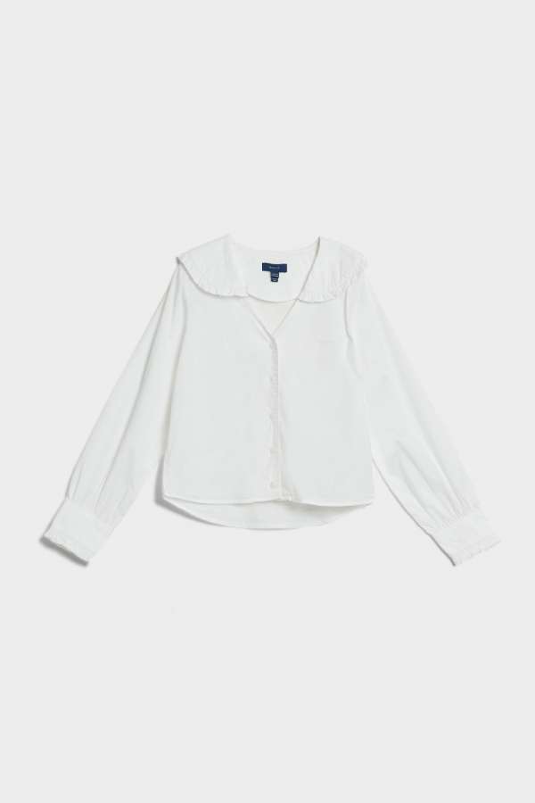 ING GANT D1. WOVEN BLOUSE WHITE