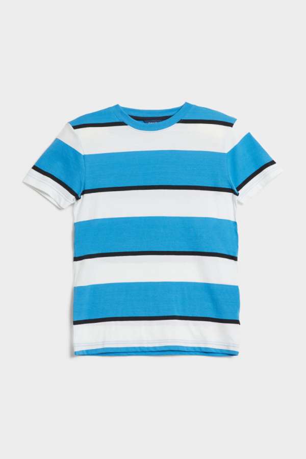 PÓLÓ GANT RELAXED STRIPED T-SHIRT DAY BLUE