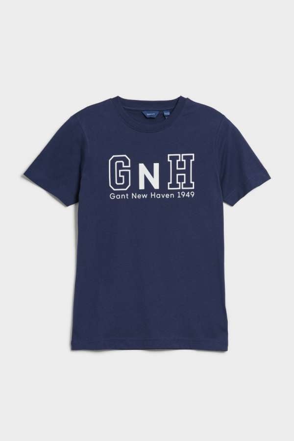 PÓLÓ GANT NEW HAVEN RELAXED T-SHIRT CLASSIC BLUE