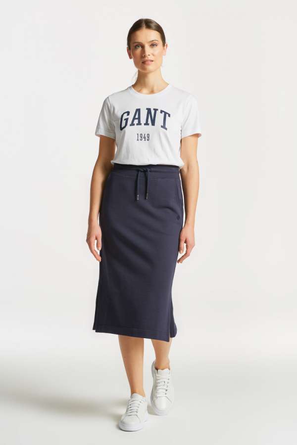 ELEGÍTŐ SZOKNYA GANT ICON G ESSENTIAL JERSEY SKIRT EVENING BLUE